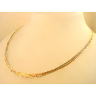 Gold 14k necklace ΚΟ 000530  Weight:10.2gr