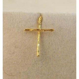 Gold 14k cross  ΣΤ 000261γ Weight:0.27gr