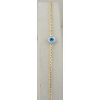 Gold 14k bracelet Children ΒΡ 000917  Weight:1.47gr