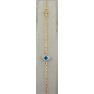 Gold 14k bracelet ΒΡ 000935  Weight:1.36gr