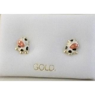 Gold 14k earrings Children ΣΚ 001034  Weight:0.49gr