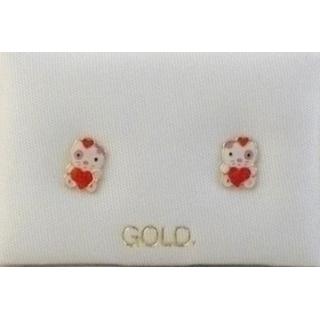 Gold 14k earrings Children ΣΚ 001035  Weight:0.32gr