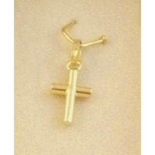 Gold 14k cross ΣΤ 000262Κ Weight:0.44gr