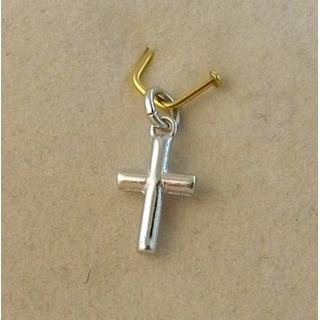 Gold 14k cross ΣΤ 000262Λ Weight:0.4gr