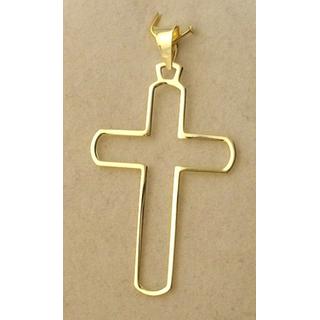 Gold 14k cross ΣΤ 000269 Weight:0.57gr