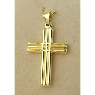 Gold 14k cross ΣΤ 000271 Weight:1.54gr