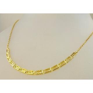 Gold 14k necklace Greek key ΚΟ 000551  Weight:4.35gr