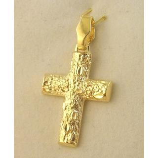 Gold 14k cross ΣΤ 000287Κ Weight:4.23gr