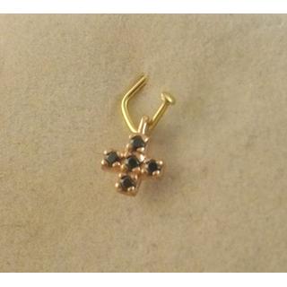 Gold 14k cross with Zircon  ΣΤ 000290Ρ Weight:0.25gr