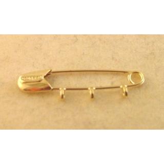 Gold 14k baby pin for newborns ΠΑ 000063
