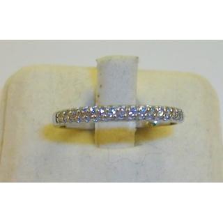 Gold 14k ring with Zircon ΔΑ 001878Λ  Weight:1.46gr
