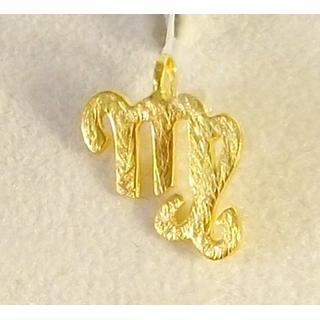 Gold 14k pendants Virgin Weight:0.6gr