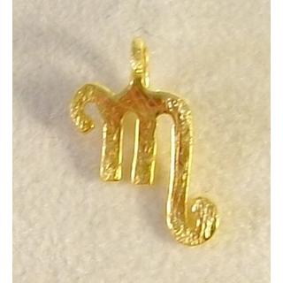 Gold 14k pendants Scorpio Weight:0.5gr