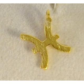 Gold 14k pendants Pisces  Weight:0.4gr