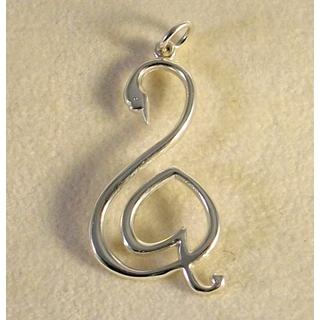 Silver 925 pendants for wedding or vaptism gifts Swan ΒΟ 000137  Weight:1.1gr