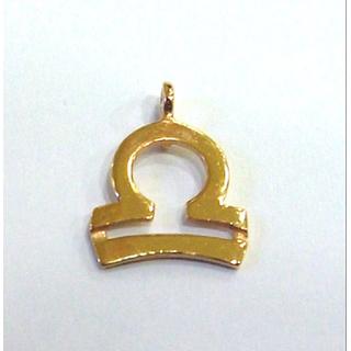Pink Gold 14k pendants Libra Weight:0.61gr