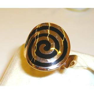 Gold 14k ring Spiral ΔΑ 001890Ρ  Weight:5.27gr