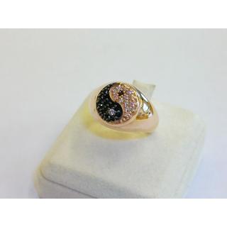 Gold 14k ring with Zircon ΔΑ 001916Ρ  Weight:3.36gr