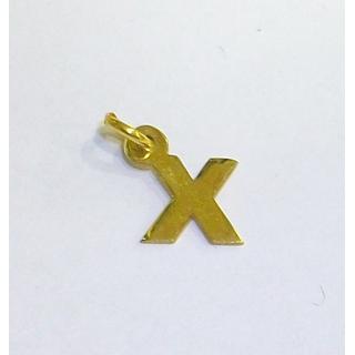 Χρυσό μενταγιόν Κ14 χωρίς πέτρες Μοντέρνα-Διάφορα ΜΕ 000772  Βάρος:0.32gr
