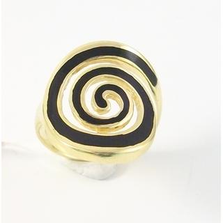 Gold 14k ring Spiral ΔΑ 001920  Weight:4.98gr