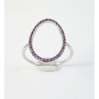 Gold 14k ring with Zircon ΔΑ 001903Β  Weight:1.75gr