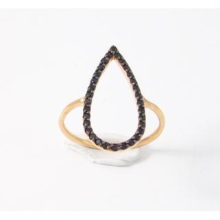 Gold 14k ring with Zircon ΔΑ 001904Ρ  Weight:1.92gr