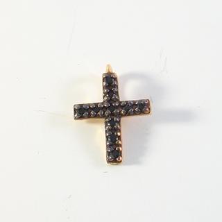 Gold 14k cross with Zircon  ΣΤ 000292Ρ Weight:0.44gr