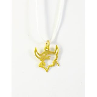 Gold 14k pendants Taurus Weight:0.6gr