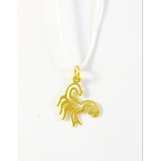 Gold 14k pendants Scorpio Weight:0.64gr