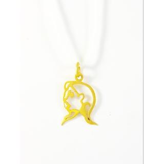 Gold 14k pendants Virgin Weight:0.58gr