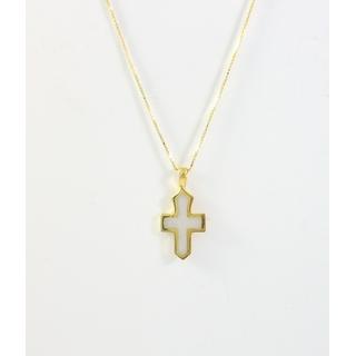 Gold 14k cross  ΣΤ 000295Κα Weight:0.98gr
