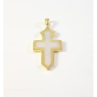 Gold 14k cross  ΣΤ 000296Κα Weight:1.75gr