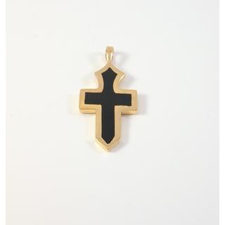 Gold 14k cross  ΣΤ 000296Ρμ Weight:1.78gr