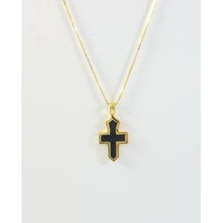 Gold 14k cross  ΣΤ 000295Κμ Weight:1gr