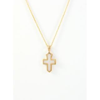 Gold 14k cross ΣΤ 000295Ρα Weight:1.03gr