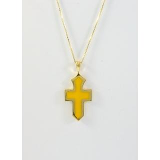 Gold 14k cross ΣΤ 000296Κκ Weight:1.95gr