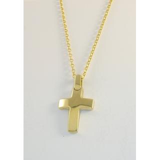 Gold 14k cross ΣΤ 000298Κ Weight:4.97gr