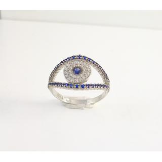 Gold 14k ring with Zircon ΔΑ 001944Λ  Weight:2.81gr