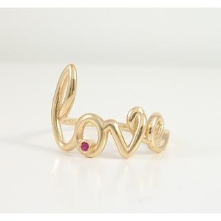 Gold 14k ring with Zircon ΔΑ 001947Ρ  Weight:2.38gr