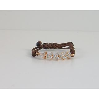 Gold 14k ring with Zircon ΔΑ 001949A  Weight:0.65gr