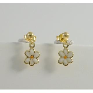 Gold 14k earrings Children ΣΚ 001157  Weight:1.43gr