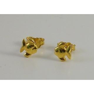 Χρυσά σκουλαρίκια Κ14 χωρίς πέτρες Ψαρακια Παιδικά ΣΙ 000011  Βάρος:0.90gr