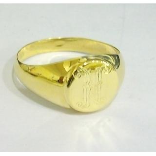 Gold 14k ring Men ΔΑ 001952  Weight:3.06gr