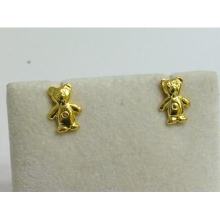 Gold 14k earrings Children ΣΙ 000014  Weight:1.04gr