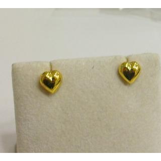 Gold 14k earrings Children ΣΙ 000015  Weight:0.91gr