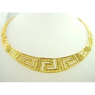 Gold 14k necklace Greek key ΚΟ 100056  Weight:48gr