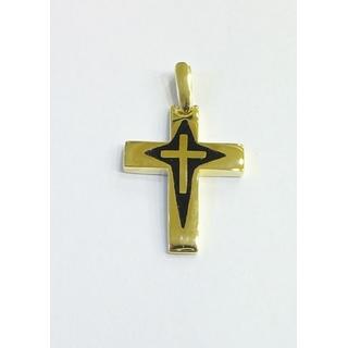 Gold 14k cross ΣΤ 000306Κ Weight:3.43gr