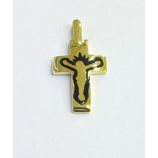 Gold 14k cross ΣΤ 000307Κ Weight:4.08gr