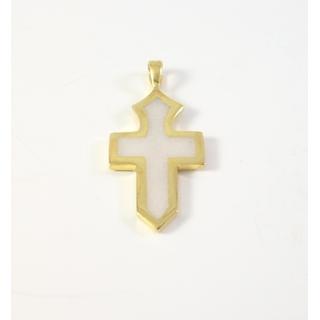Gold 14k cross  ΣΤ 000296Ρα Weight:1.88gr
