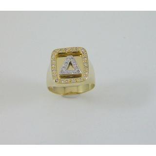 Gold 14k ring with precious stones ΔΑ δωρα ΔΑ 1885  Weight:5.2gr